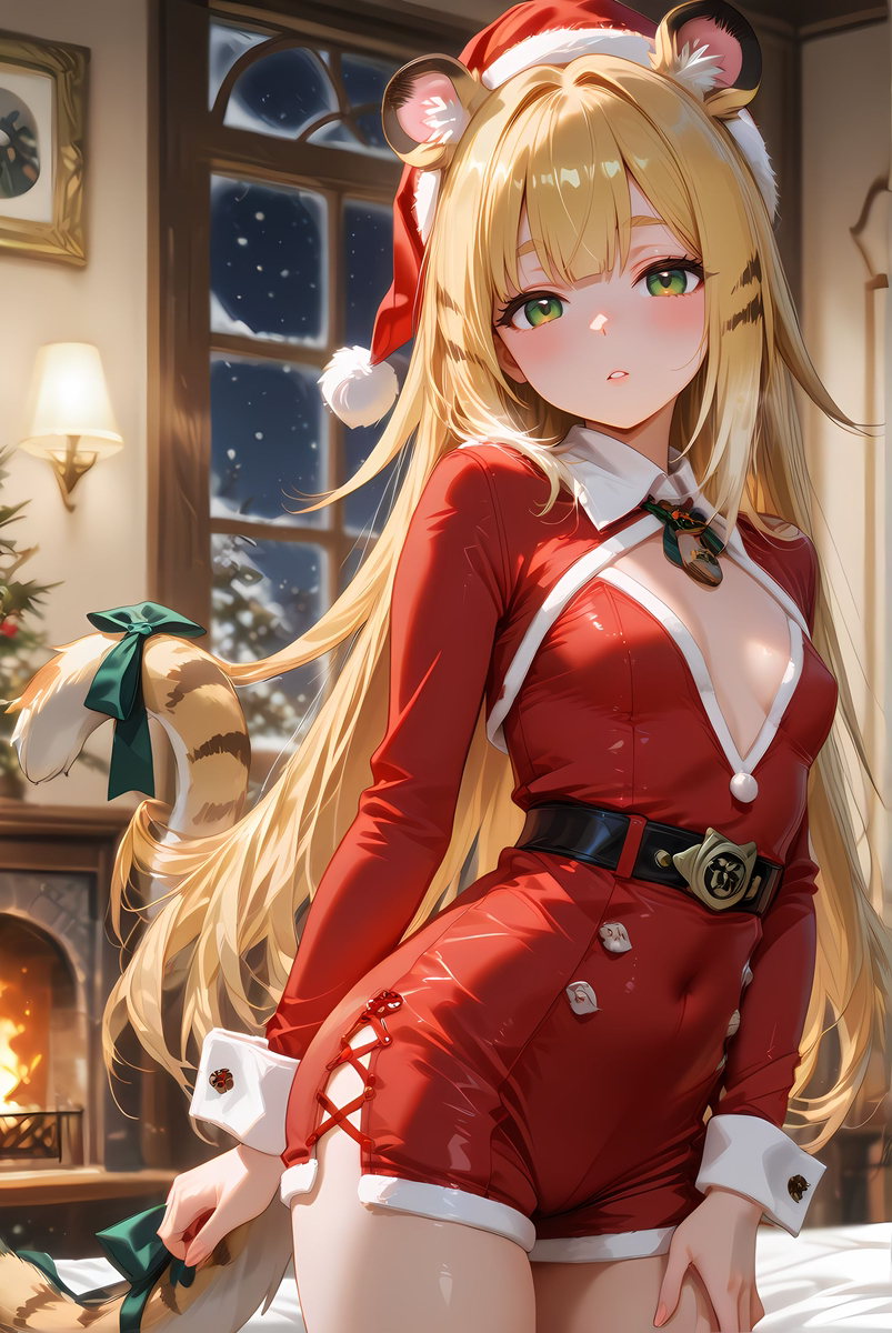 Ju Fufu_Christmas Costume-pixiv插画-作品交流服务