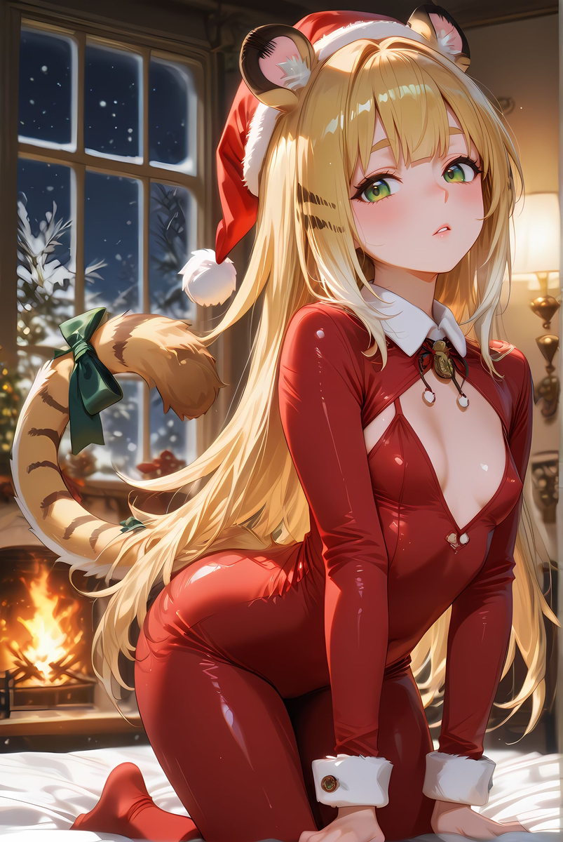 Ju Fufu_Christmas Costume-pixiv插画-作品交流服务