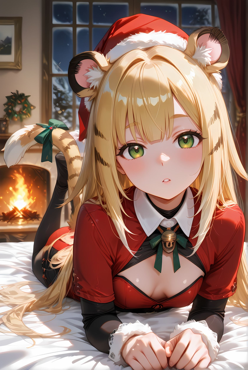 Ju Fufu_Christmas Costume-pixiv插画-作品交流服务