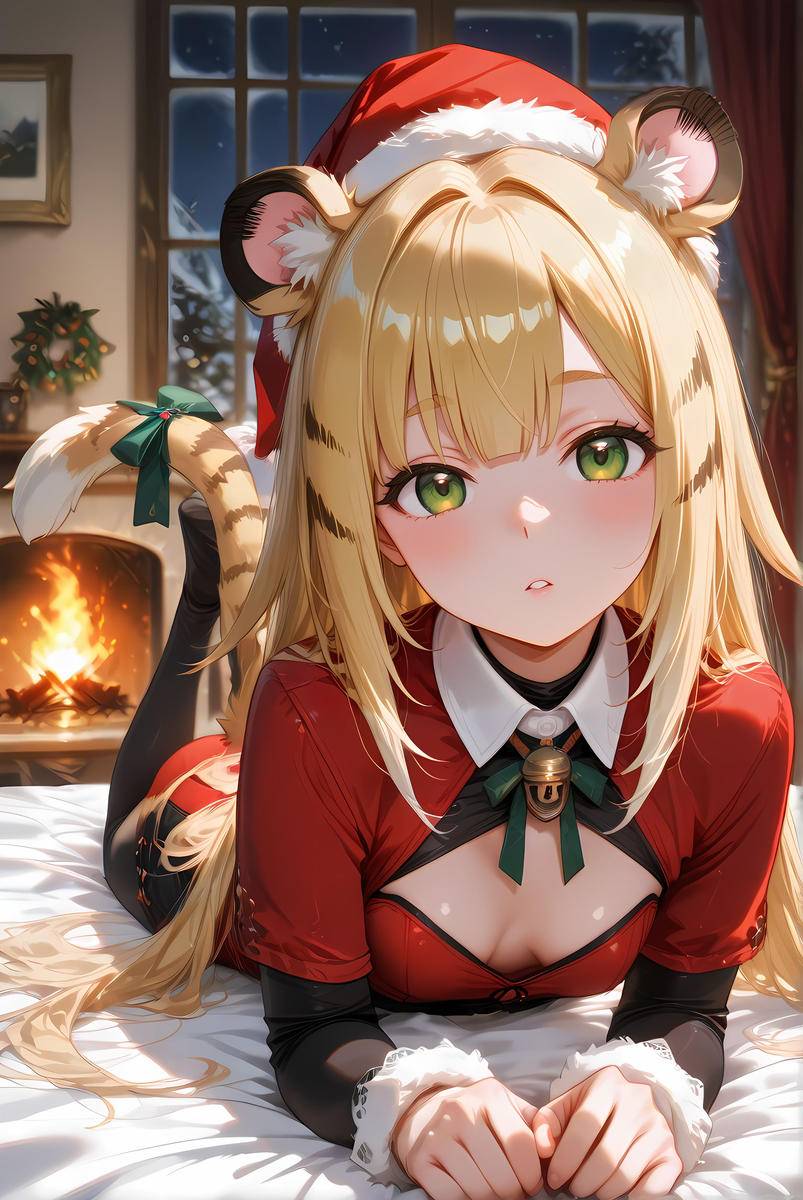 Ju Fufu_Christmas Costume-pixiv插画-作品交流服务