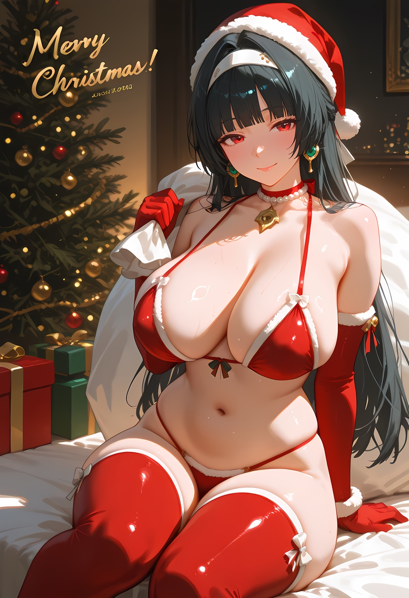 Astra Yao_Santa Bikini-pixiv插画-作品交流服务