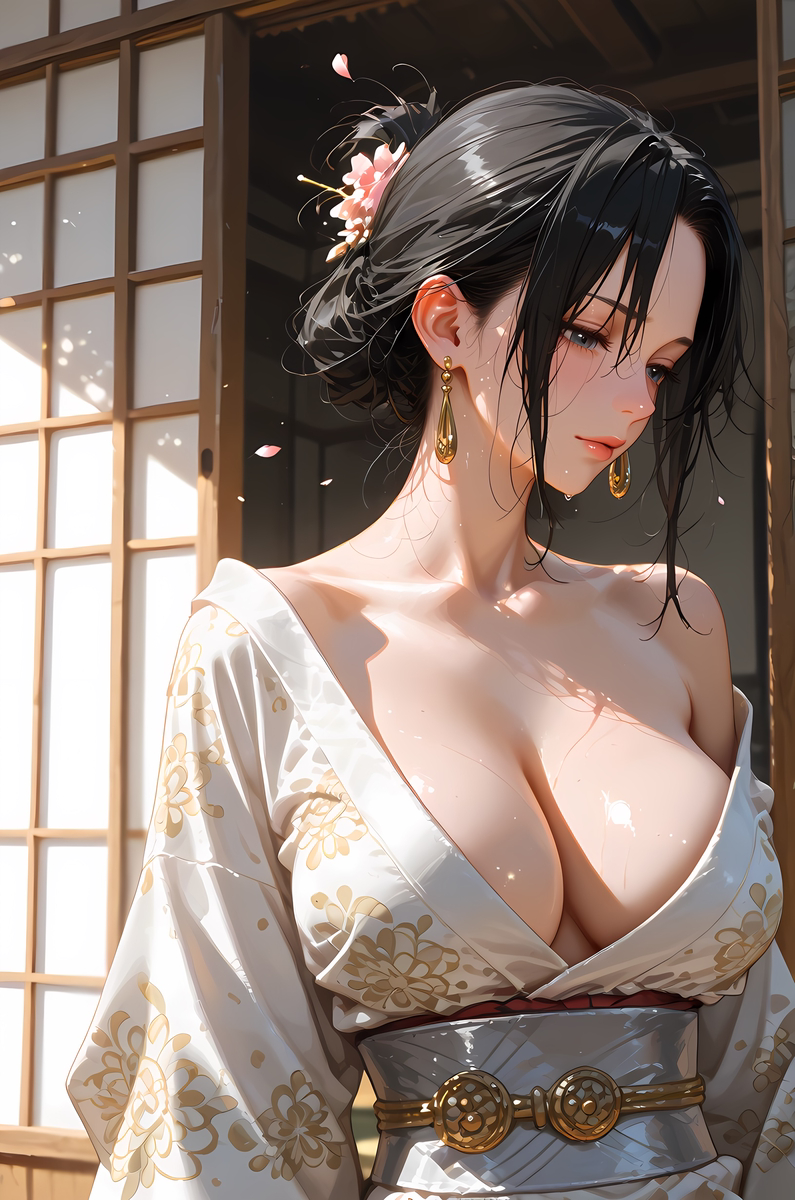 Boa Hancock_Kimono 2-pixiv插画-作品交流服务