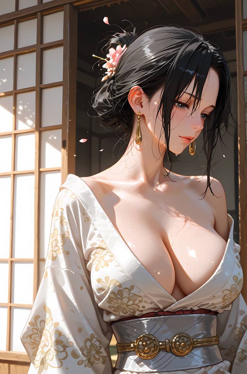 Boa Hancock_Kimono 2-pixiv插画-作品交流服务