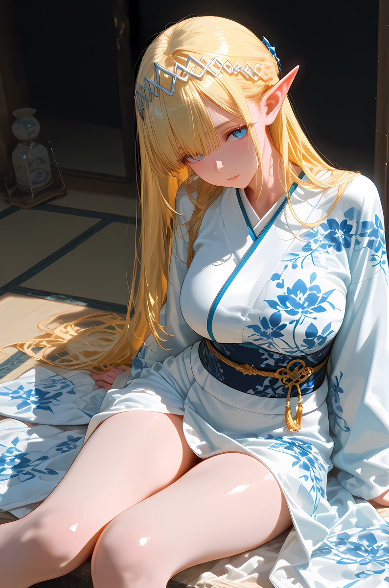 Seras Ashrain_Kimono-pixiv插画-作品交流服务