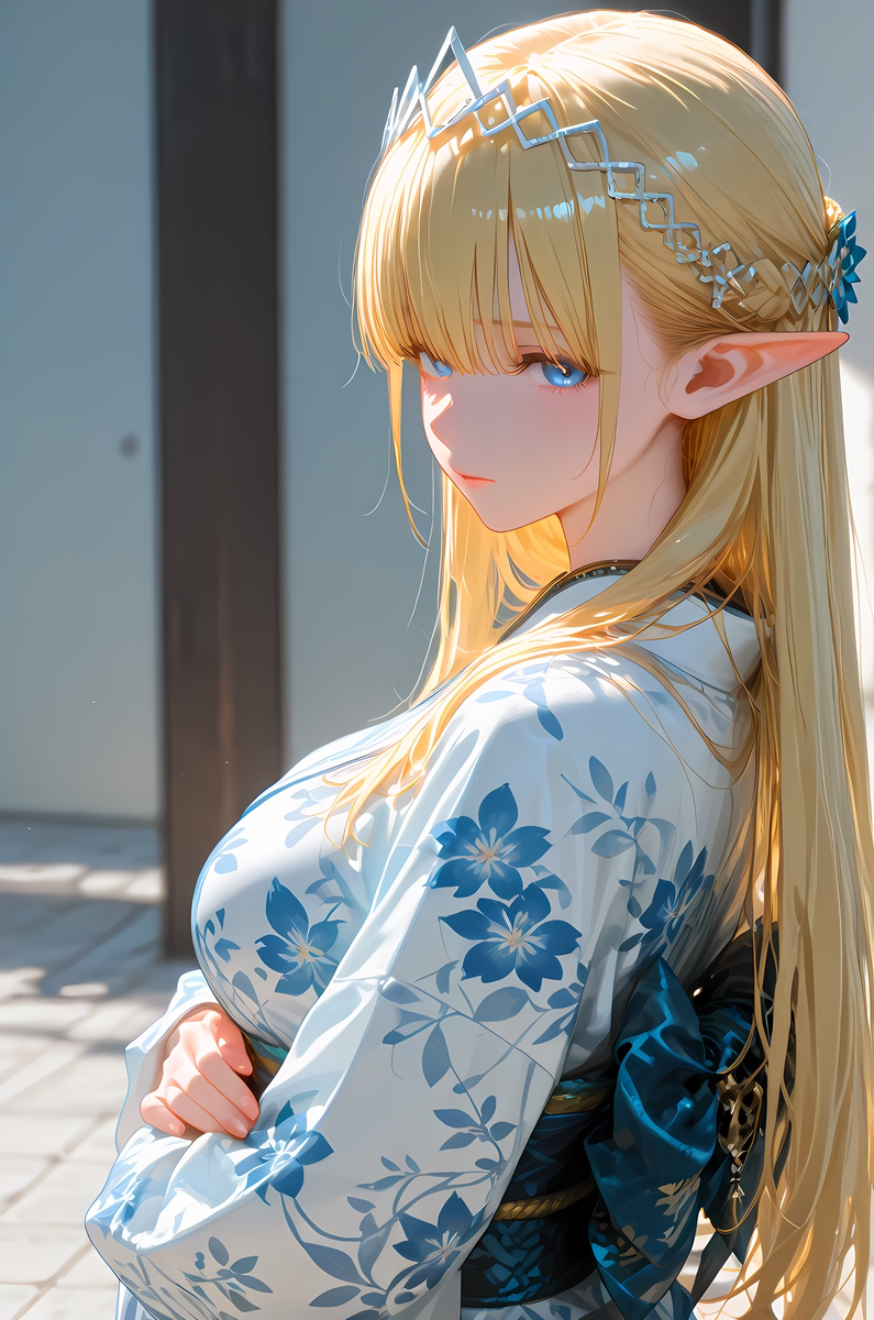 Seras Ashrain_Kimono-pixiv插画-作品交流服务