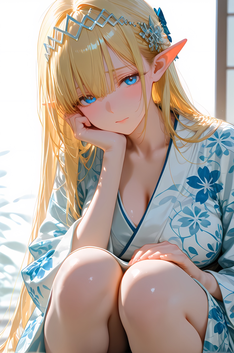 Seras Ashrain_Kimono-pixiv插画-作品交流服务