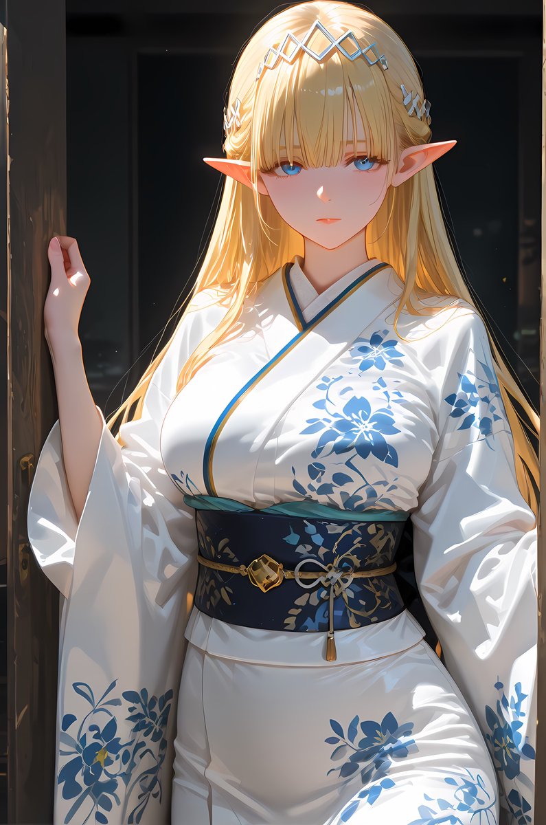 Seras Ashrain_Kimono-pixiv插画-作品交流服务