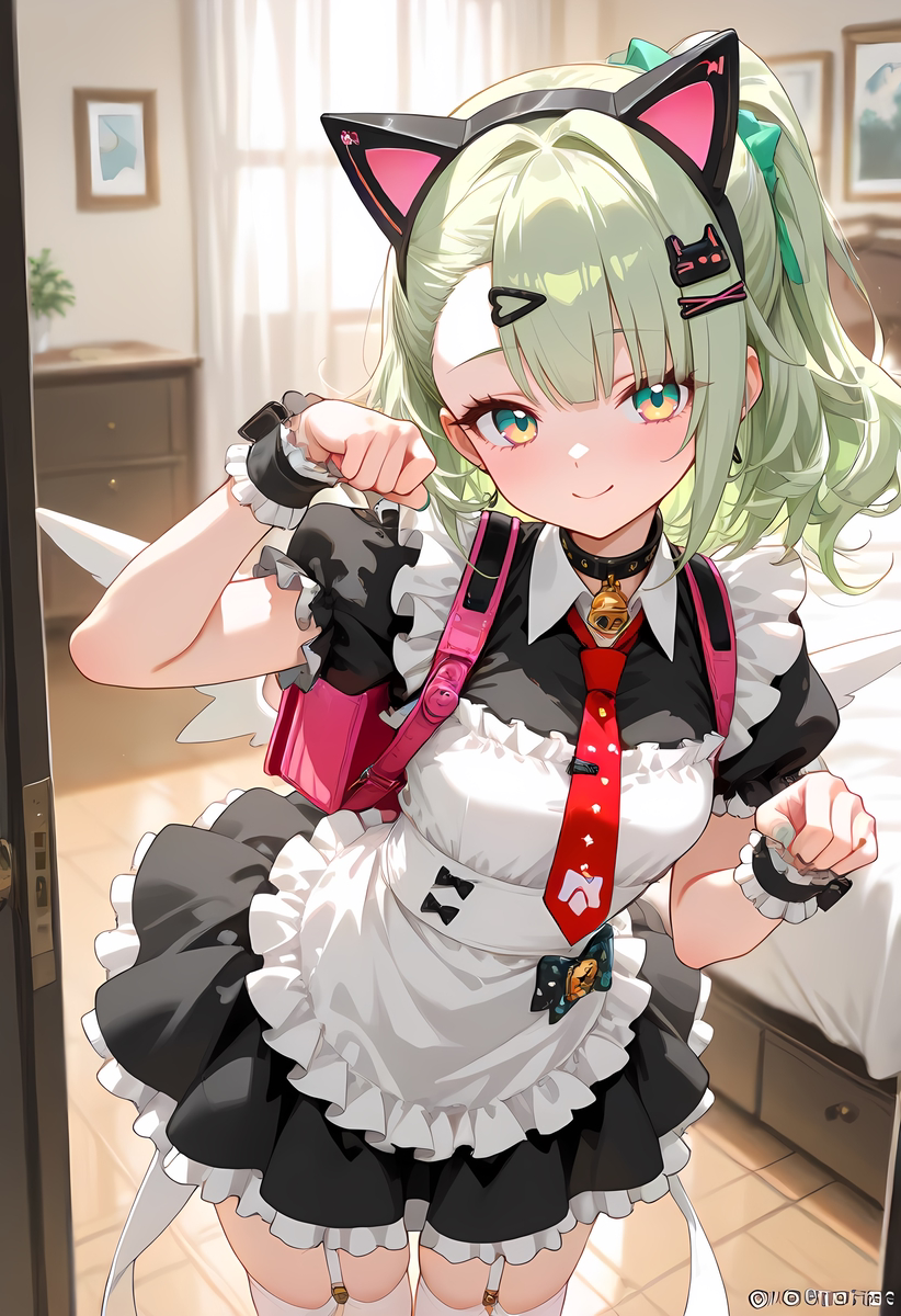 Chinatsu_Maid costume-pixiv插画-作品交流服务