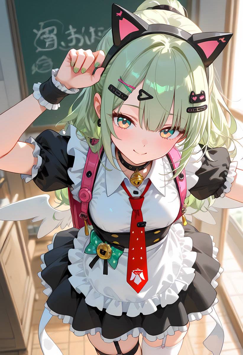 Chinatsu_Maid costume-pixiv插画-作品交流服务