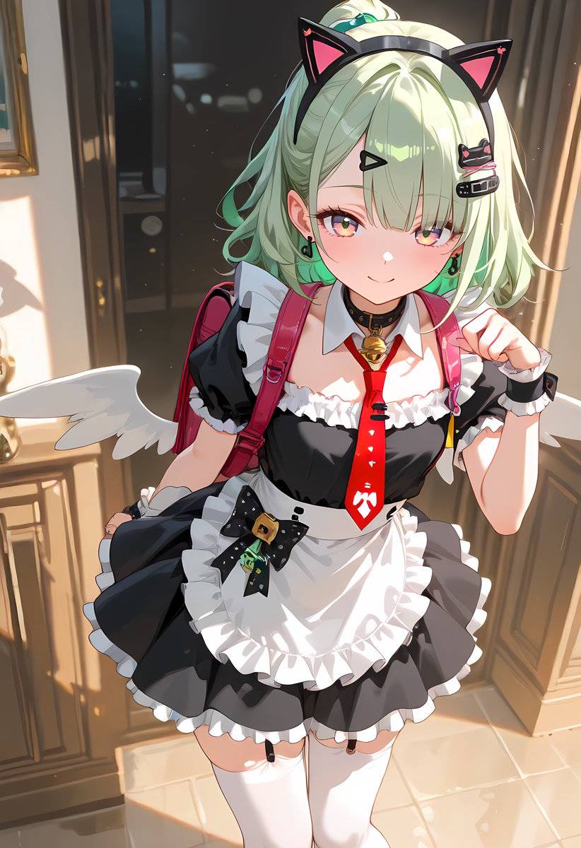 Chinatsu_Maid costume-pixiv插画-作品交流服务