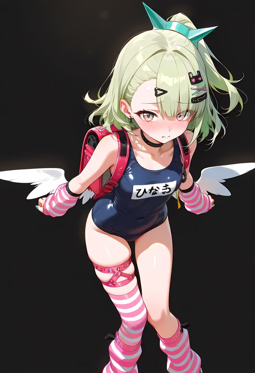 Chinatsu(千夏)_School swimwear-pixiv插画-作品交流服务