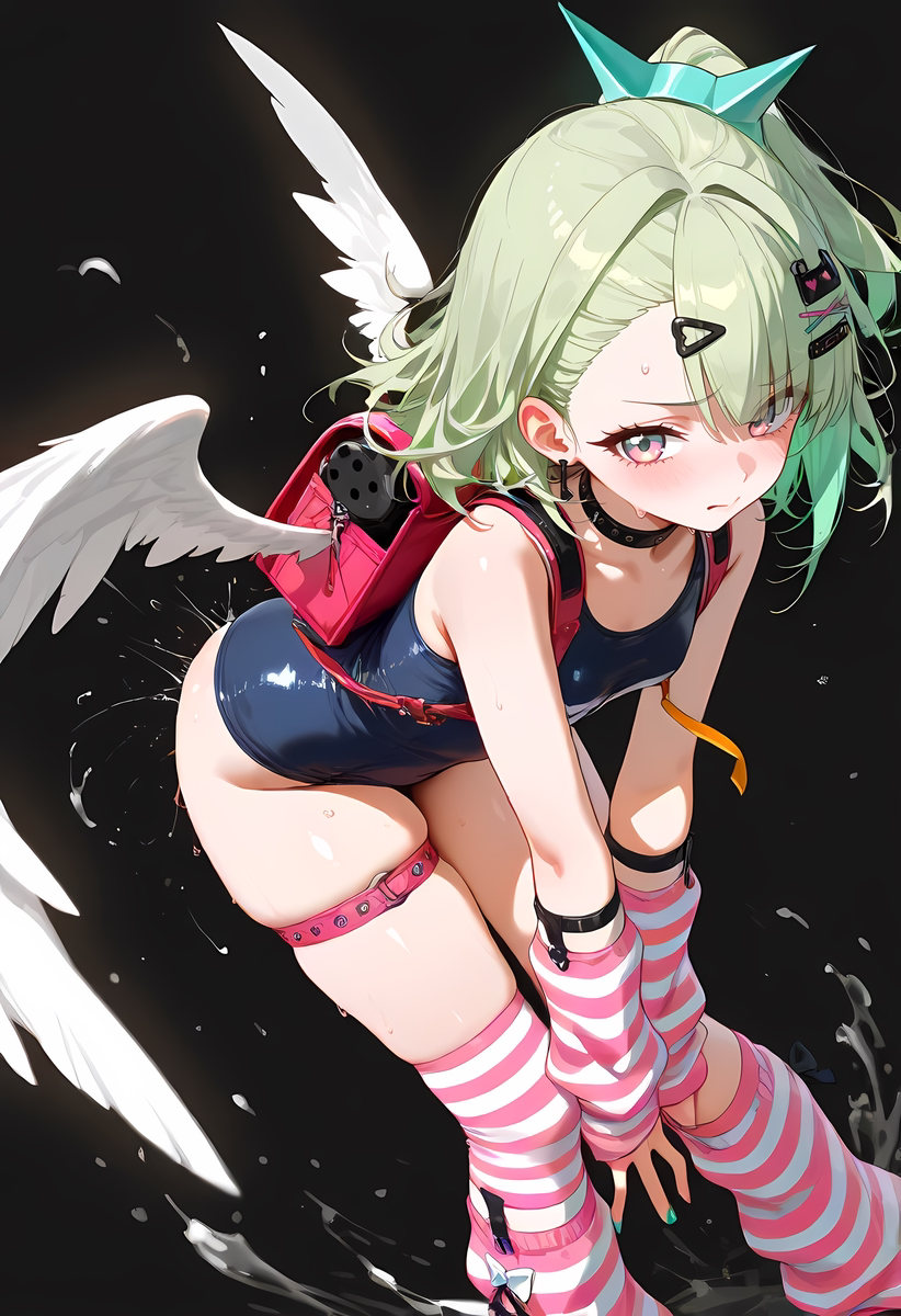 Chinatsu(千夏)_School swimwear-pixiv插画-作品交流服务