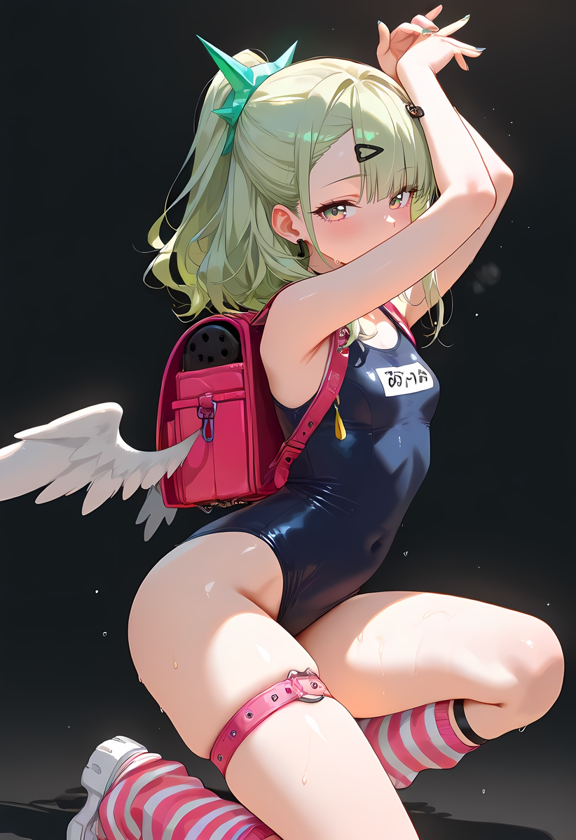 图片[9]-Chinatsu(千夏)_School swimwear-pixiv插画-作品交流服务