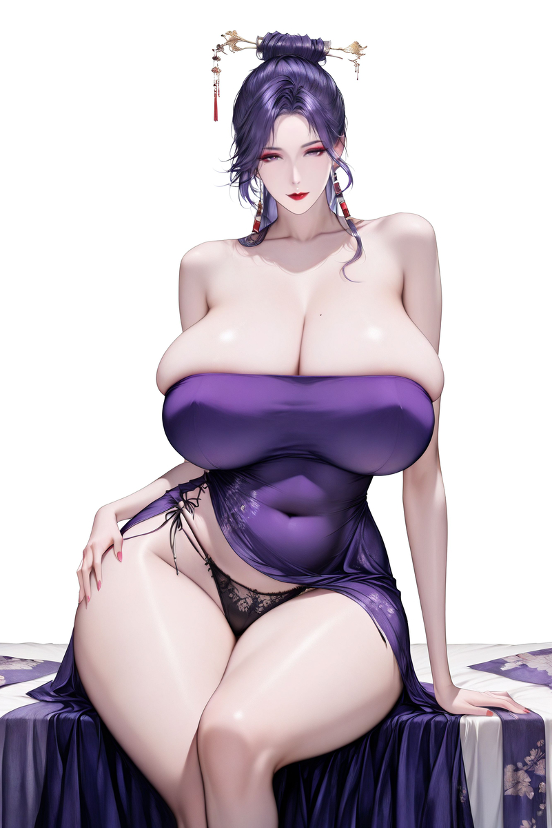 图片[5]-漫惹炉烟双袖紫，紫玉钗斜灯影背。-pixiv插画-作品交流服务