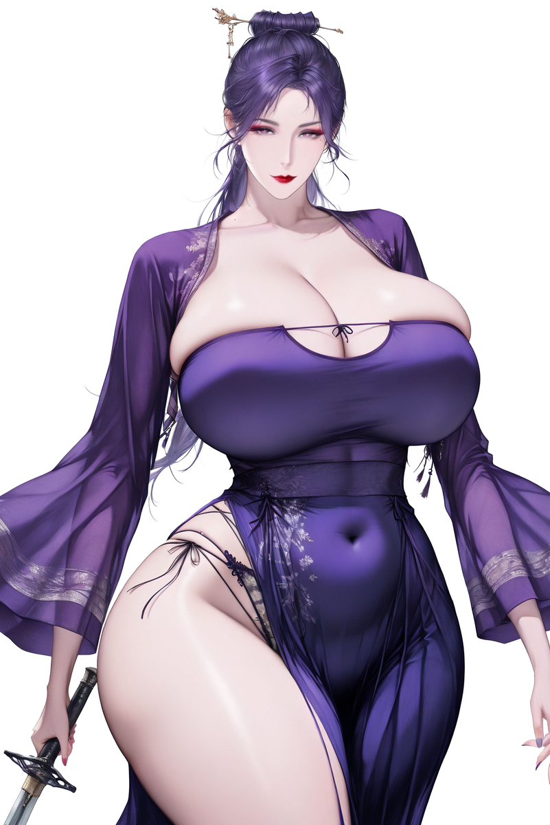 图片[6]-漫惹炉烟双袖紫，紫玉钗斜灯影背。-pixiv插画-作品交流服务