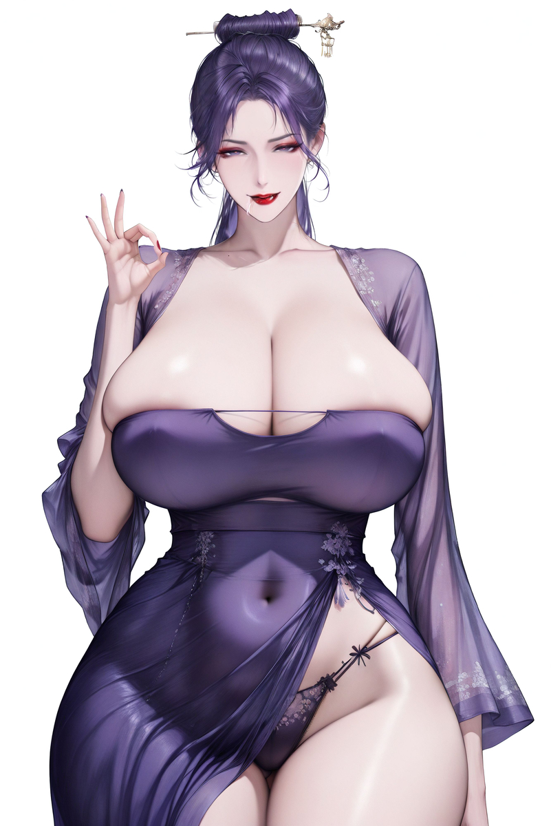 图片[9]-漫惹炉烟双袖紫，紫玉钗斜灯影背。-pixiv插画-作品交流服务