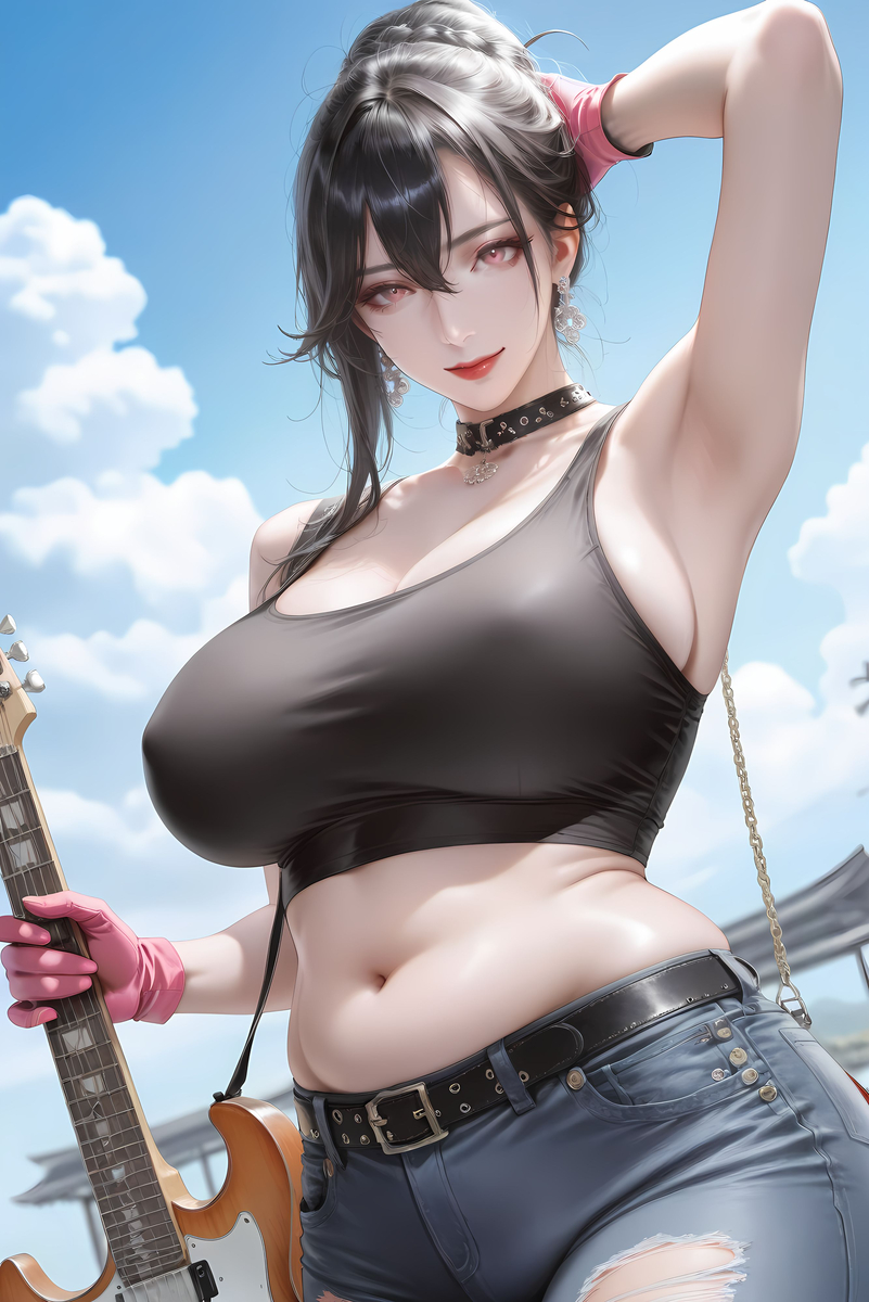 吉他妹妹-pixiv插画-作品交流服务