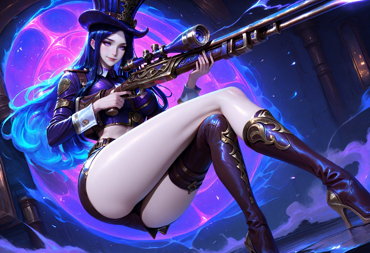 Caitlyn-凯特琳-pixiv插画-作品交流服务