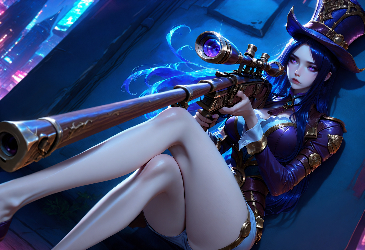 Caitlyn-凯特琳-pixiv插画-作品交流服务