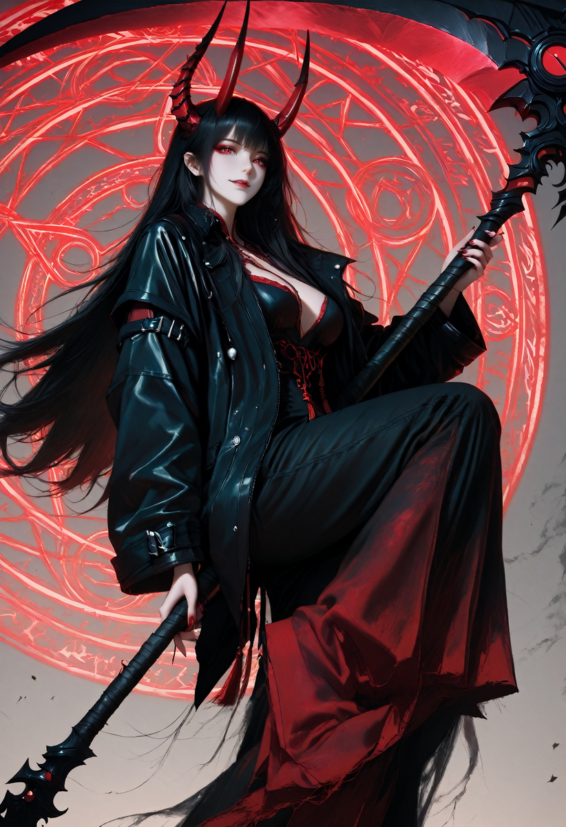 我的眼里只有巨镰-pixiv插画-作品交流服务