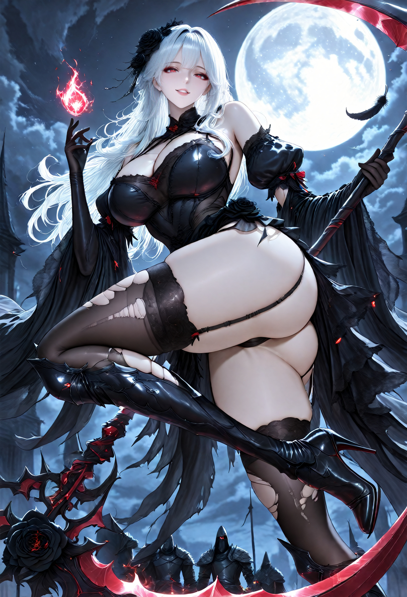 我的眼里只有巨镰-pixiv插画-作品交流服务