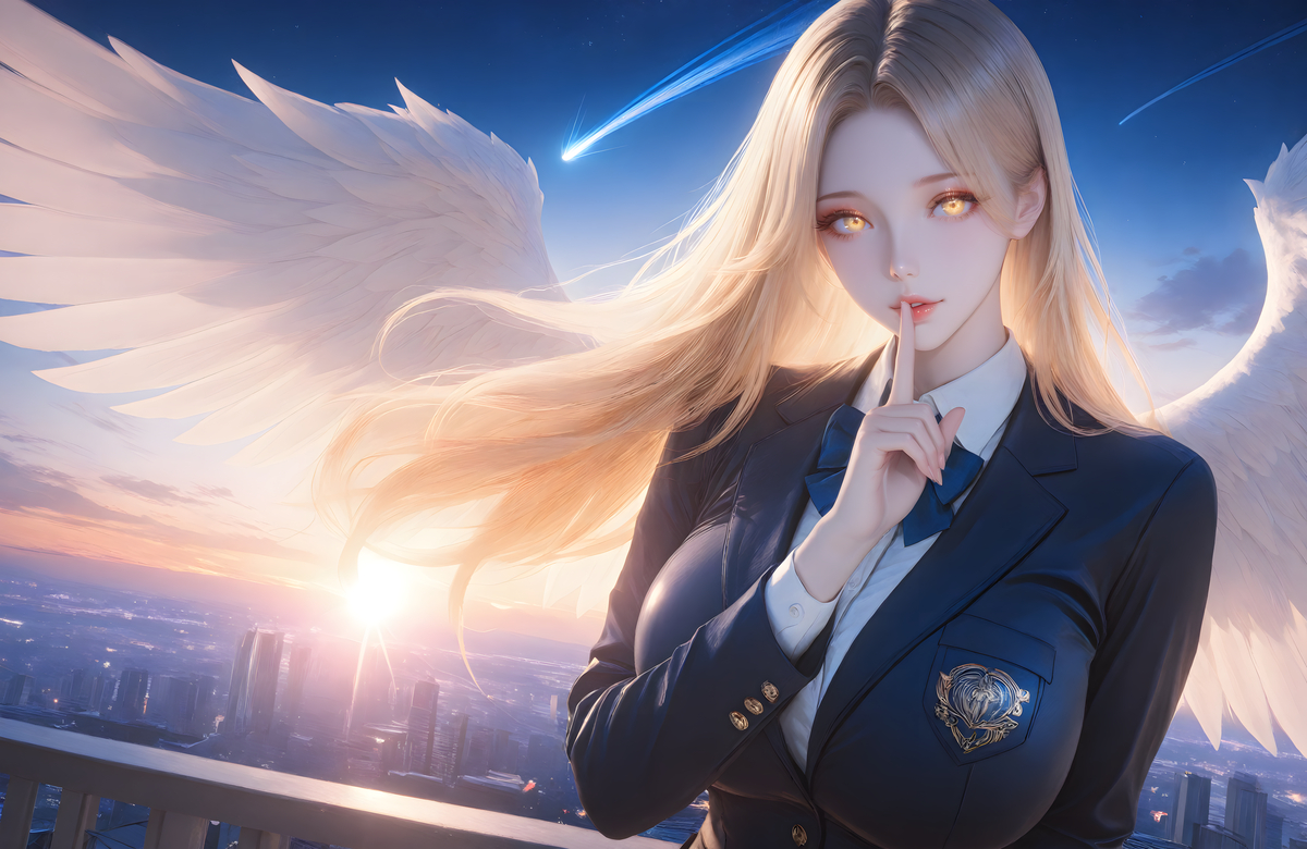 学院天使-pixiv插画-作品交流服务