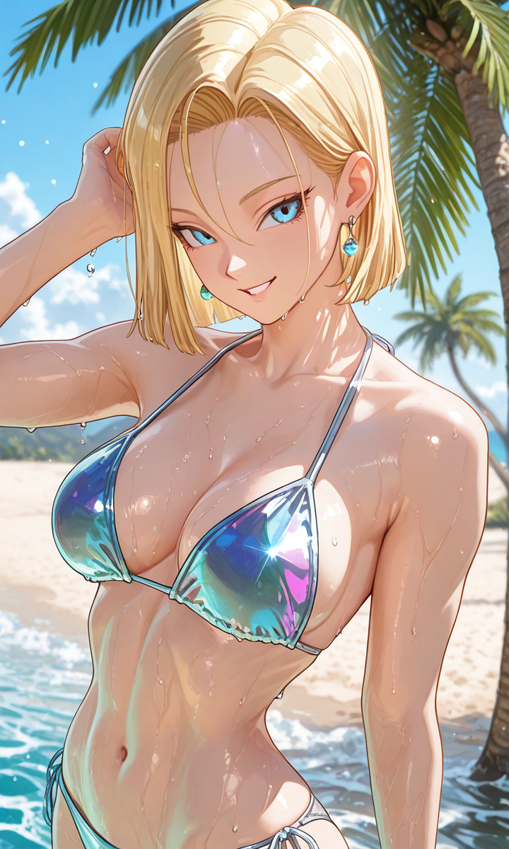 人造人間18号　110-pixiv插画-作品交流服务