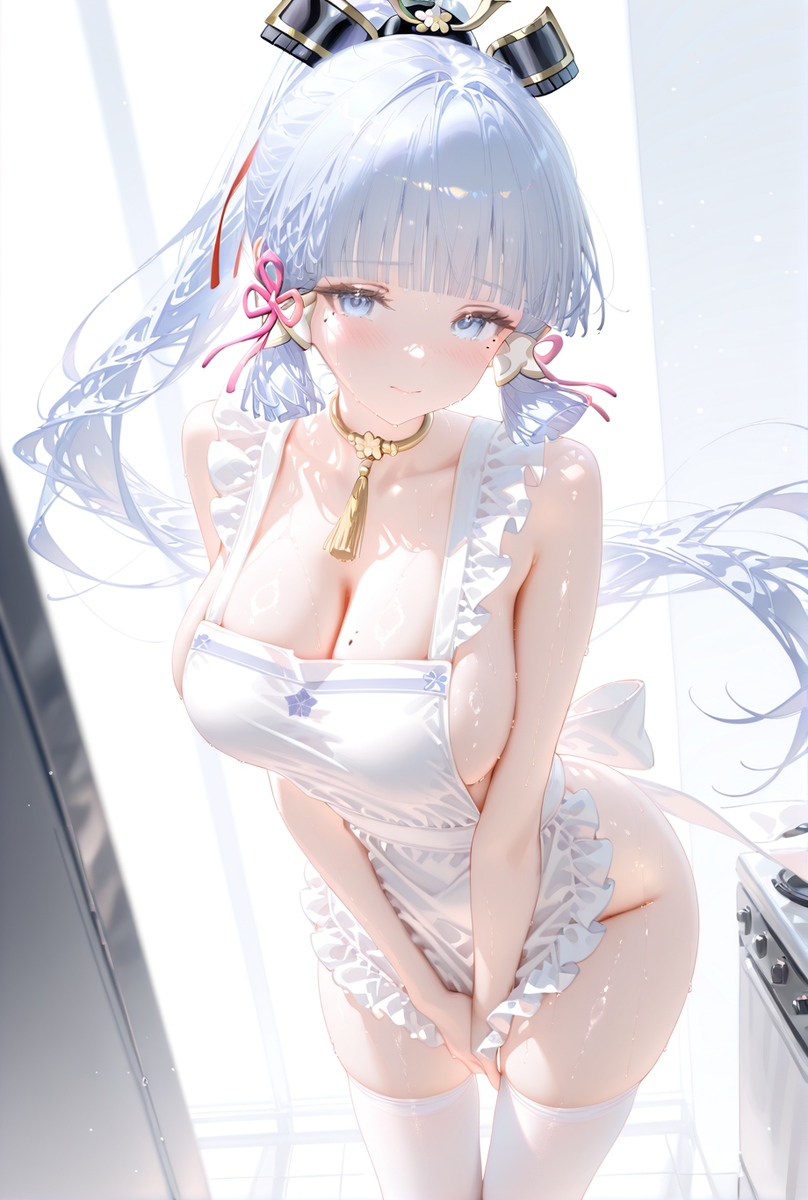 kamisato ayaka,-pixiv插画-作品交流服务