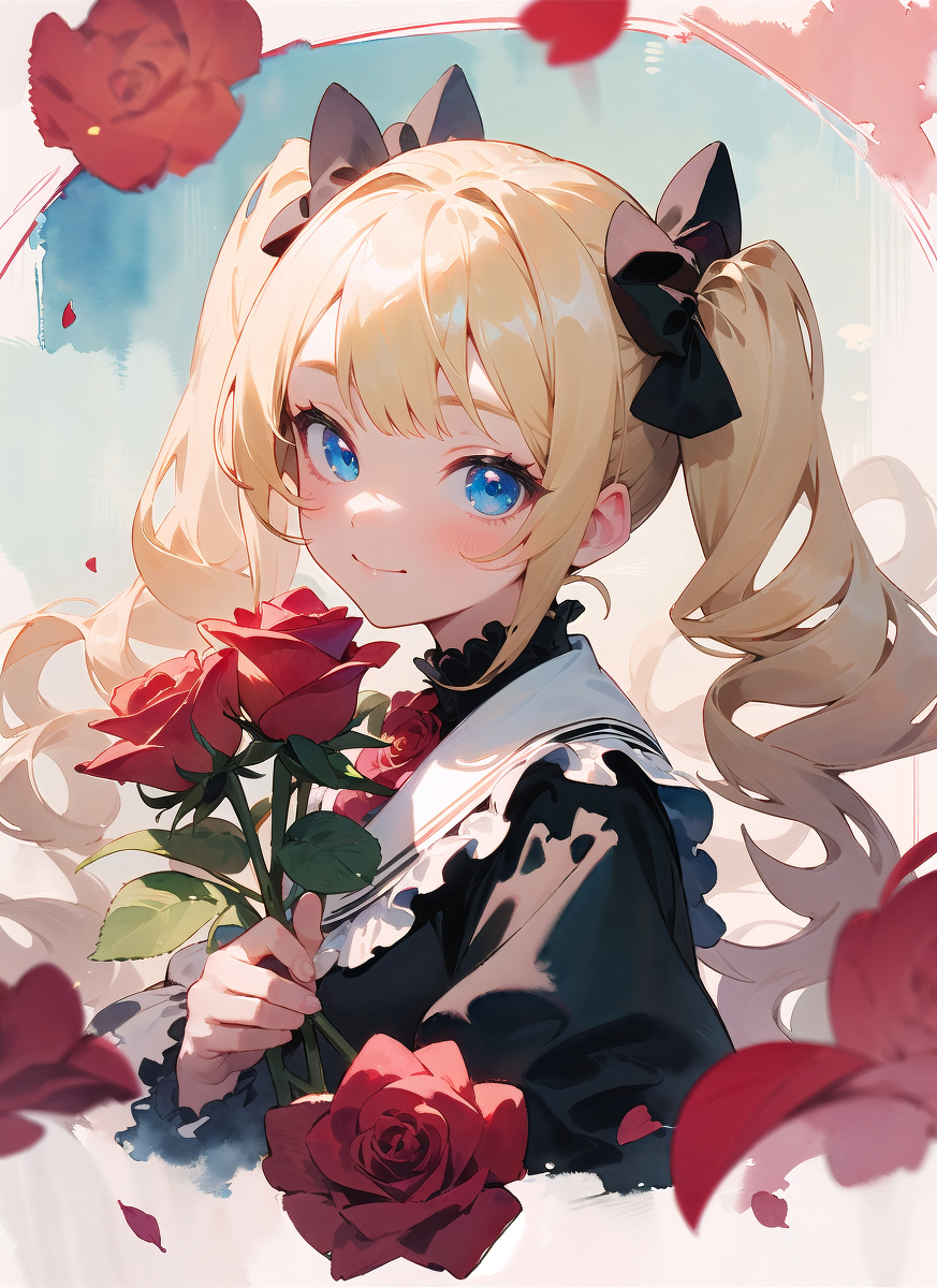 金发少女-pixiv插画-作品交流服务