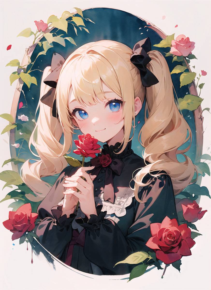 金发少女-pixiv插画-作品交流服务