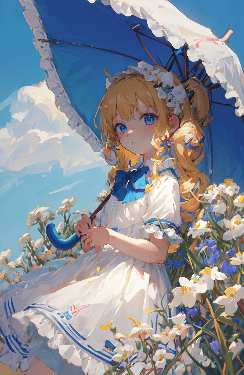 金色头发的少女-pixiv插画-作品交流服务