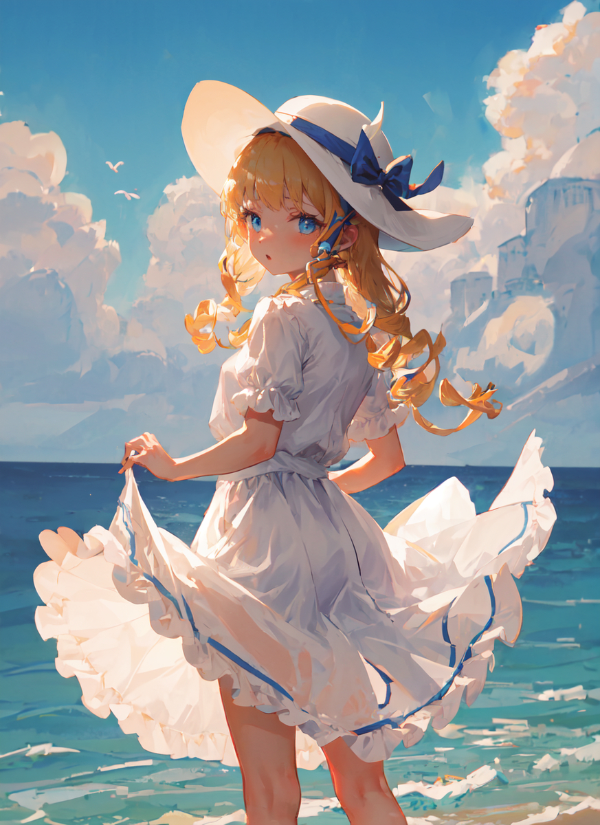 金色头发的少女-pixiv插画-作品交流服务