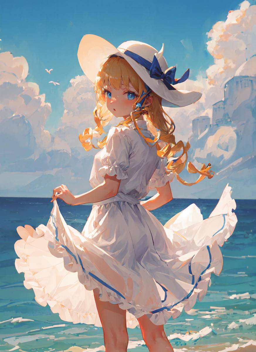 金色头发的少女-pixiv插画-作品交流服务