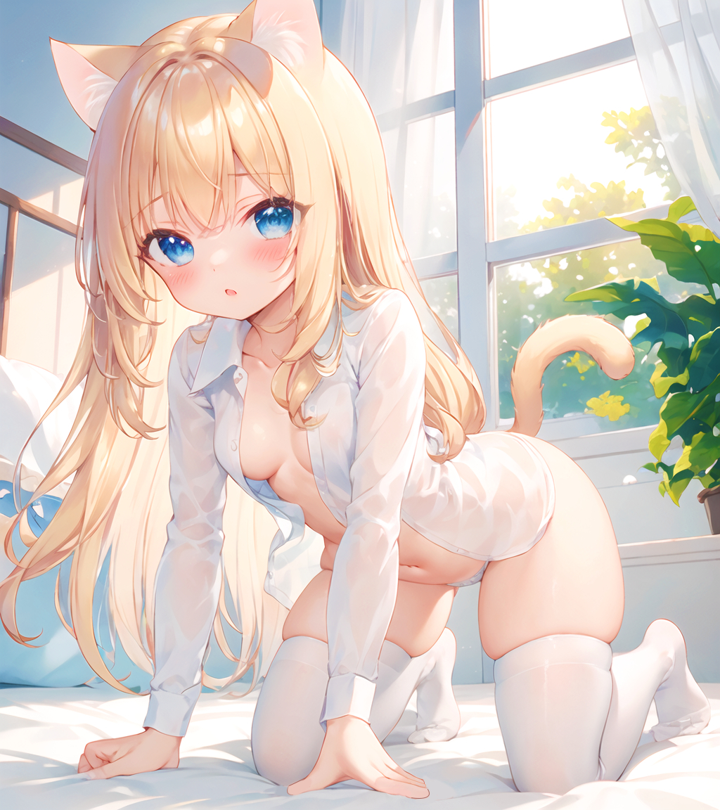 与猫耳少女的同居生活-pixiv插画-作品交流服务