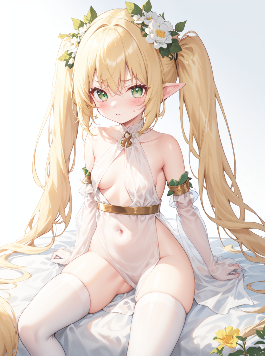 穿着希腊白袍的少女-pixiv插画-作品交流服务