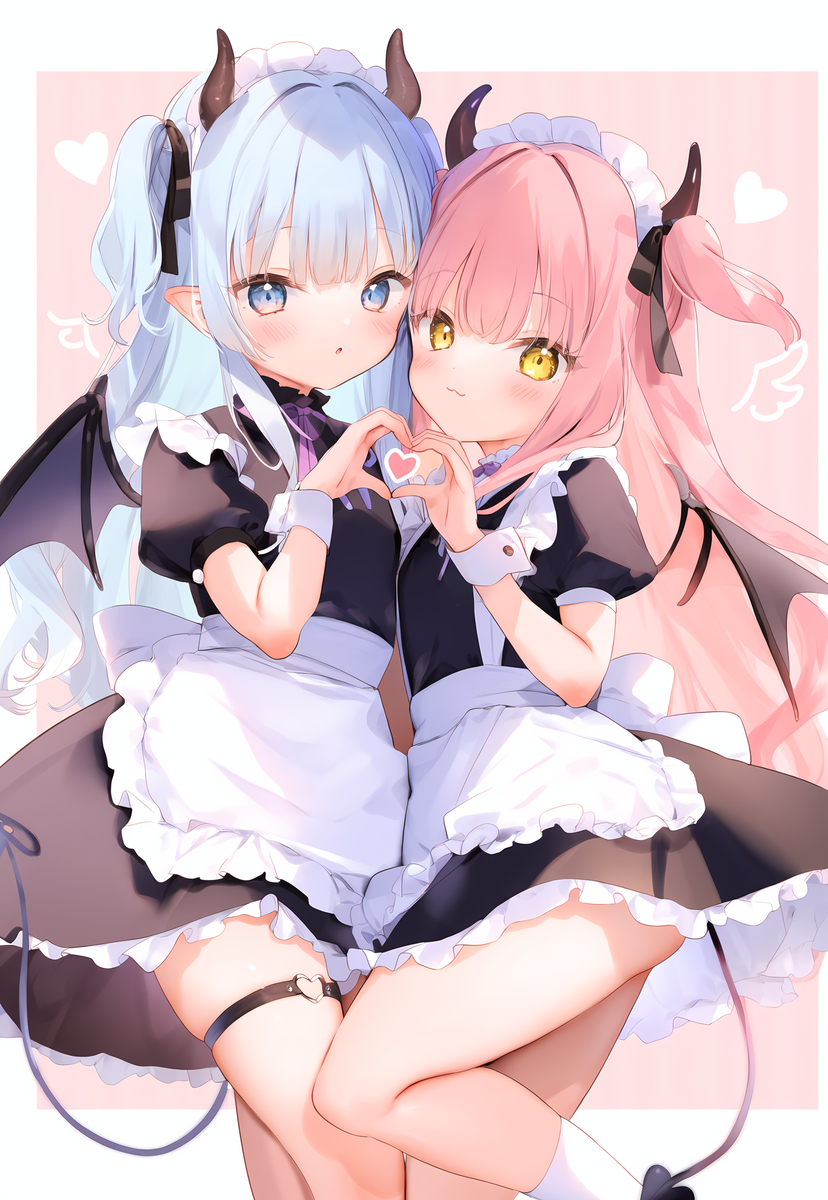 ❤️小小的女仆们❤️-pixiv插画-作品交流服务