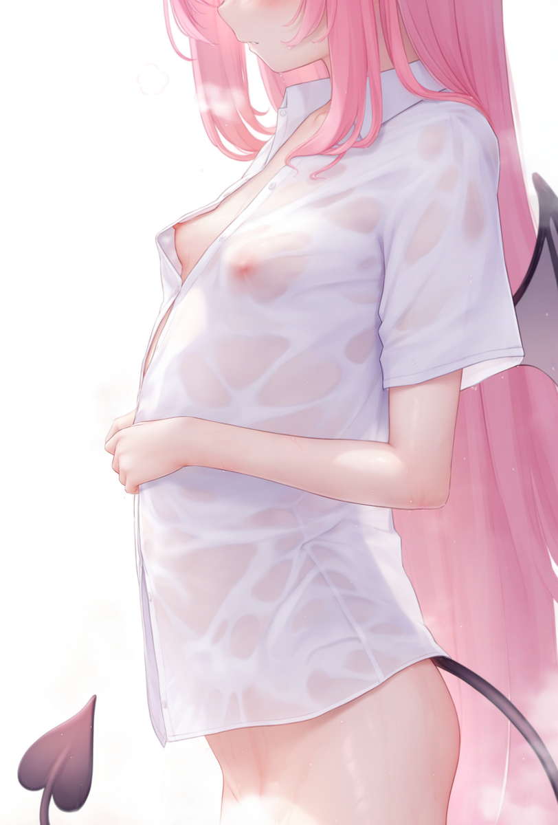 天气好热，脑袋晕晕的🥵❤️-pixiv插画-作品交流服务