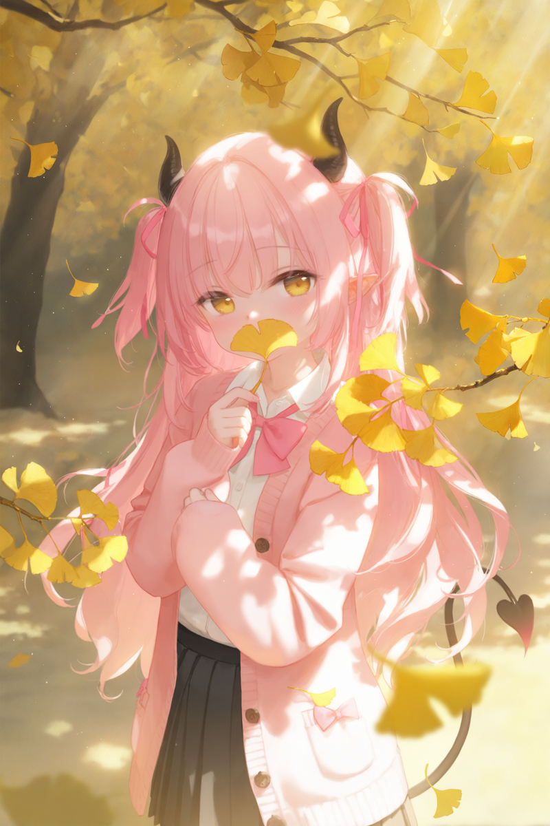 银杏叶-pixiv插画-作品交流服务