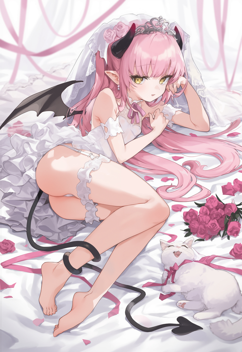 变态~连婚纱都要这么暴露吗❤️-pixiv插画-作品交流服务