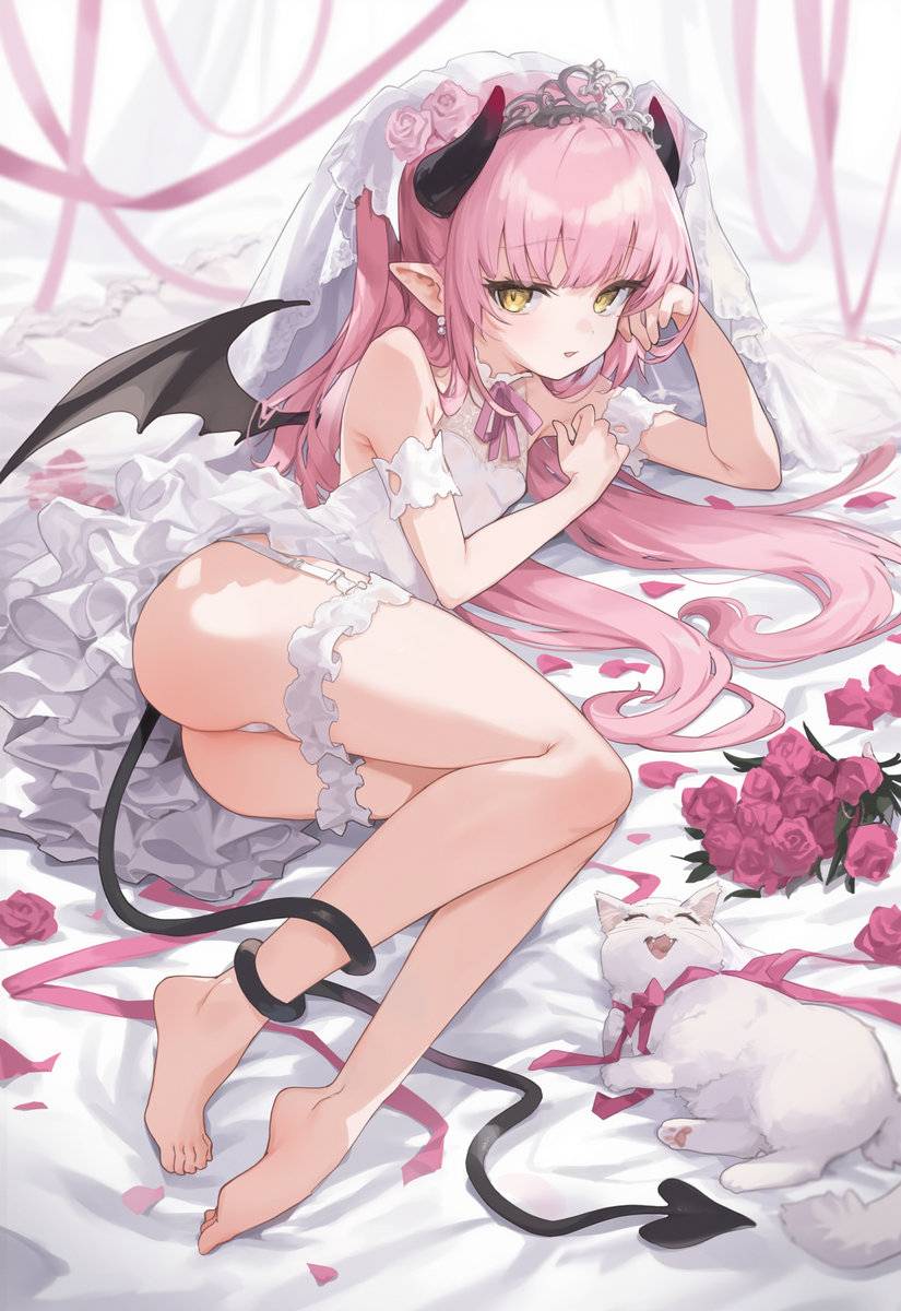 变态~连婚纱都要这么暴露吗❤️-pixiv插画-作品交流服务
