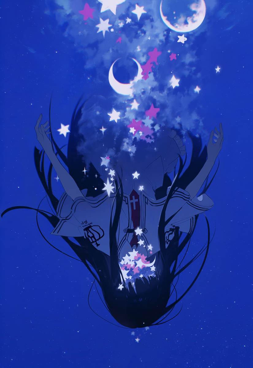 坠落-pixiv插画-作品交流服务