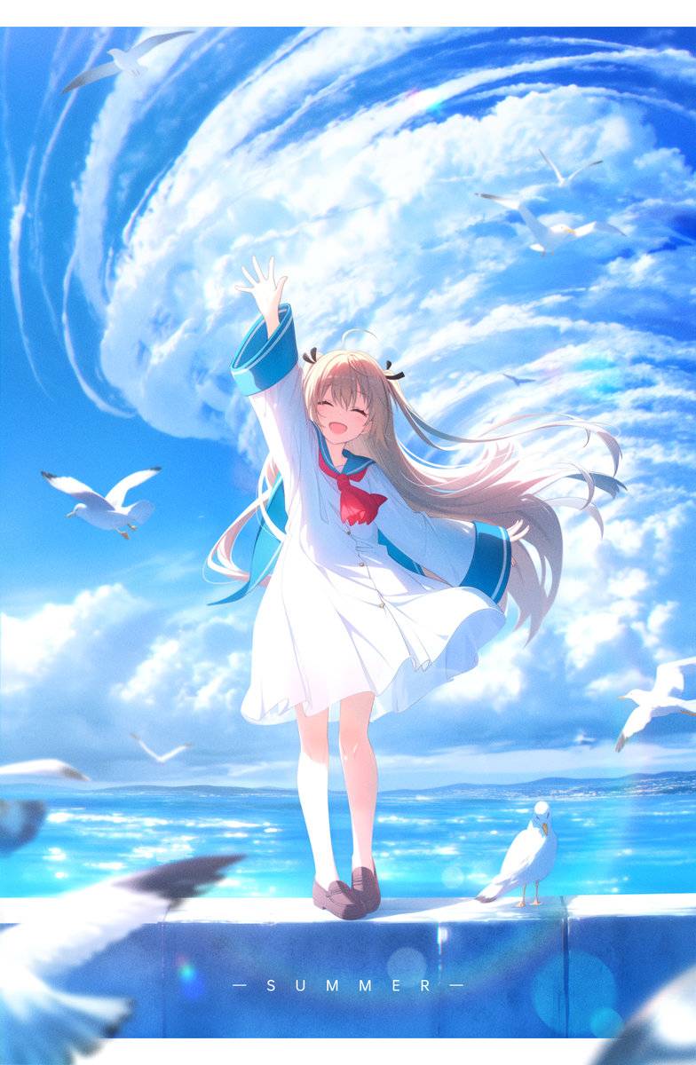 夏-pixiv插画-作品交流服务
