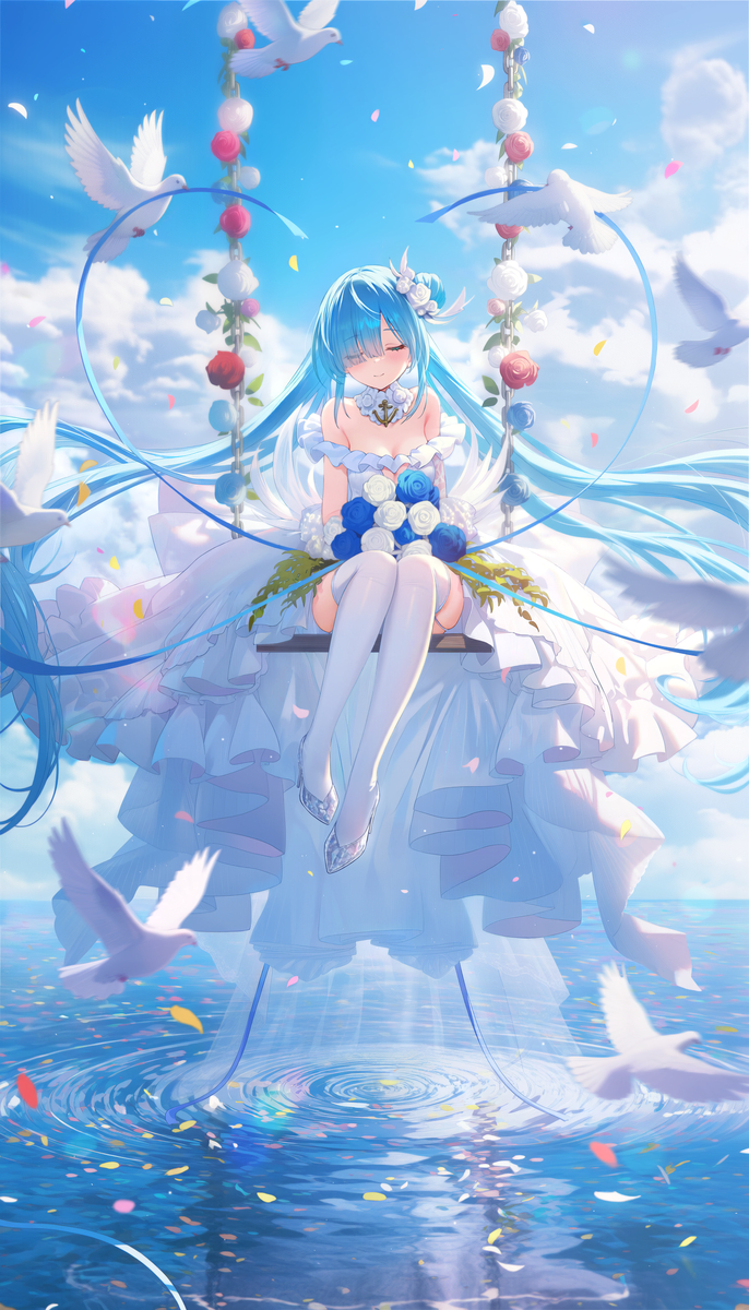 雅努斯会一直陪在您身边⋯⋯直到永远🩵⋯⋯-pixiv插画-作品交流服务