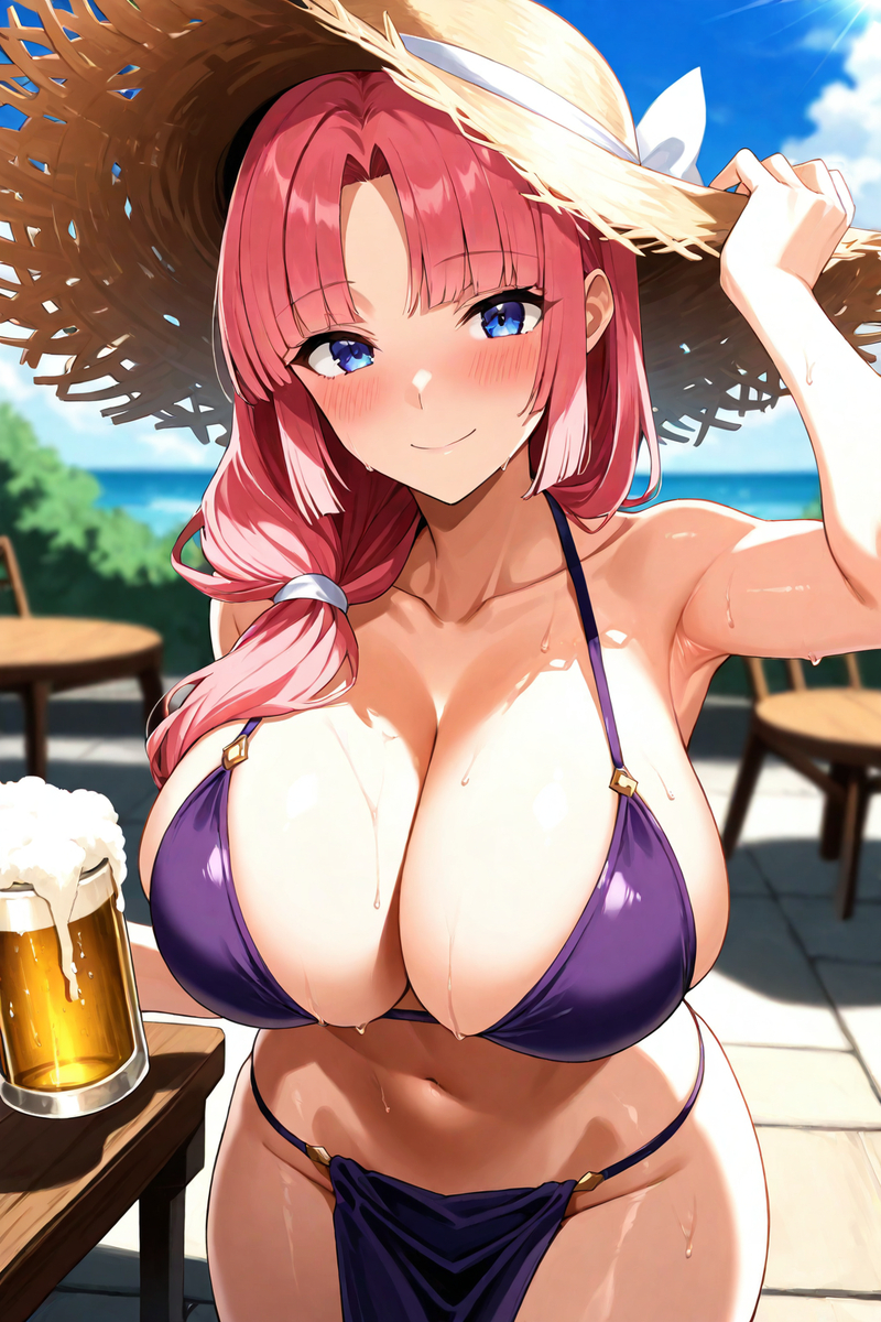 難得在這偶遇~我們一起喝一杯吧!-pixiv插画-作品交流服务