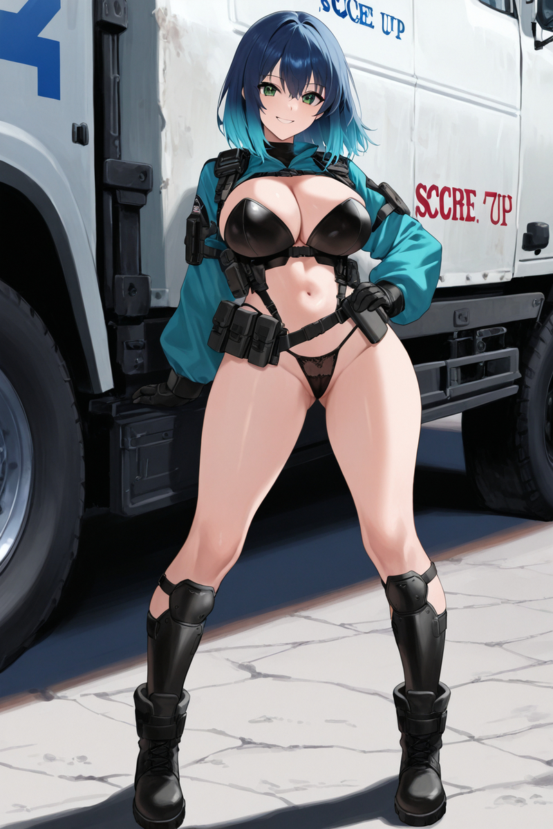 上車吧!這次我和你一起護送~把我的槍順便帶上!-pixiv插画-作品交流服务