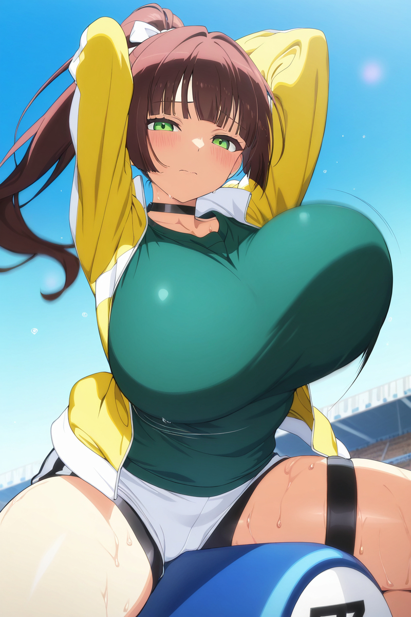 胸部比身體還要勤快的運動啊!-pixiv插画-作品交流服务