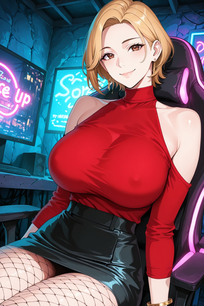 這種風格的網咖我蠻喜歡的~改天再一起過來玩吧!-pixiv插画-作品交流服务