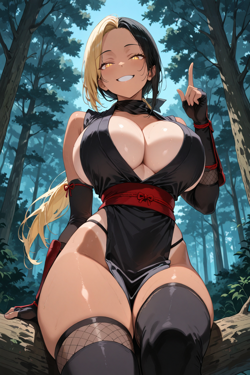 這次的忍術測試還是我贏喔!-pixiv插画-作品交流服务