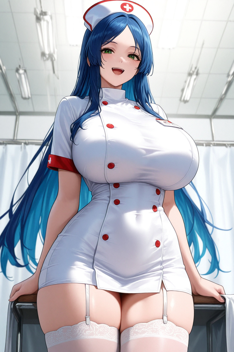 看護士  (脫衣)-pixiv插画-作品交流服务
