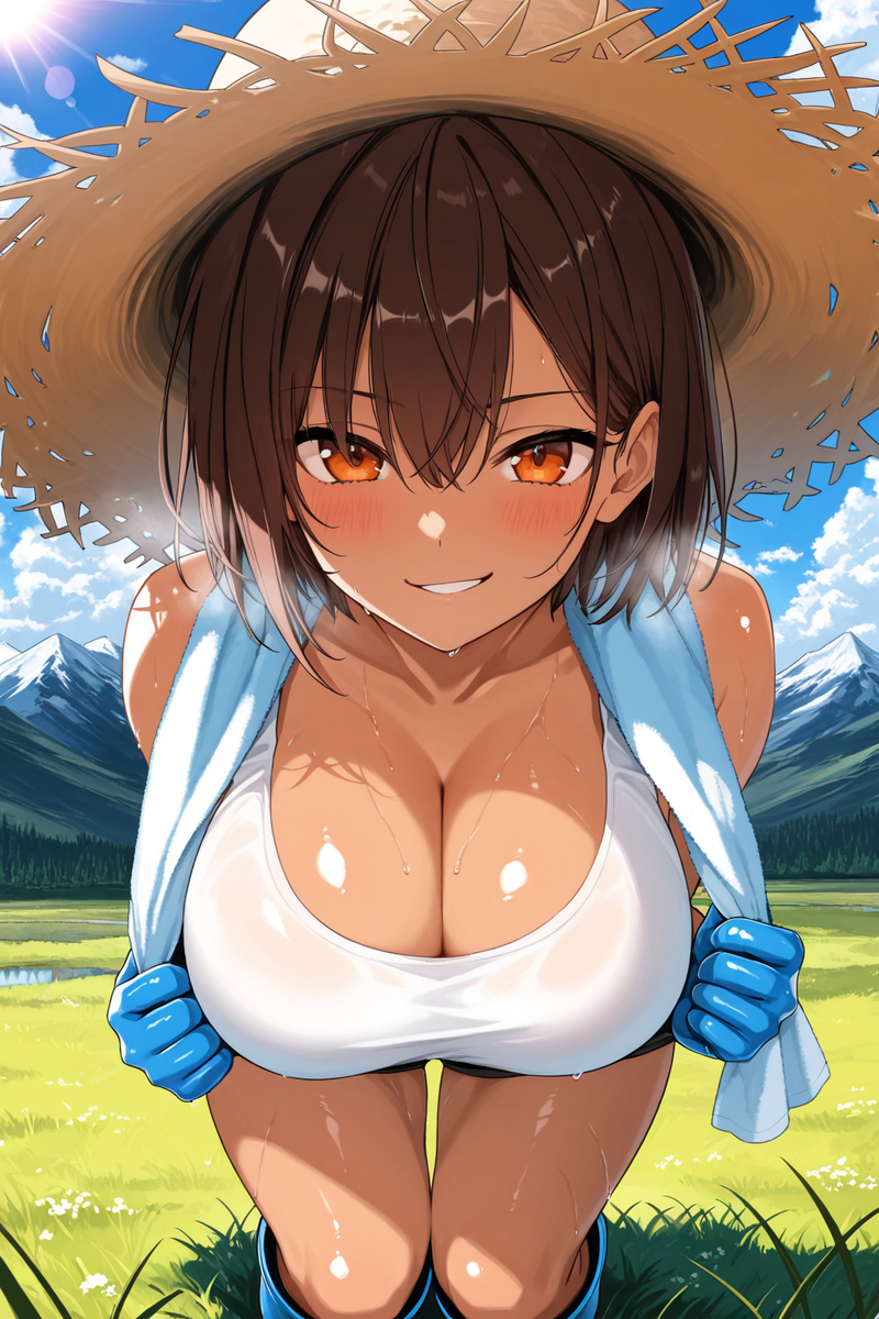 喂~別偷懶了~這塊地連3分之1都沒處理完啊!-pixiv插画-作品交流服务